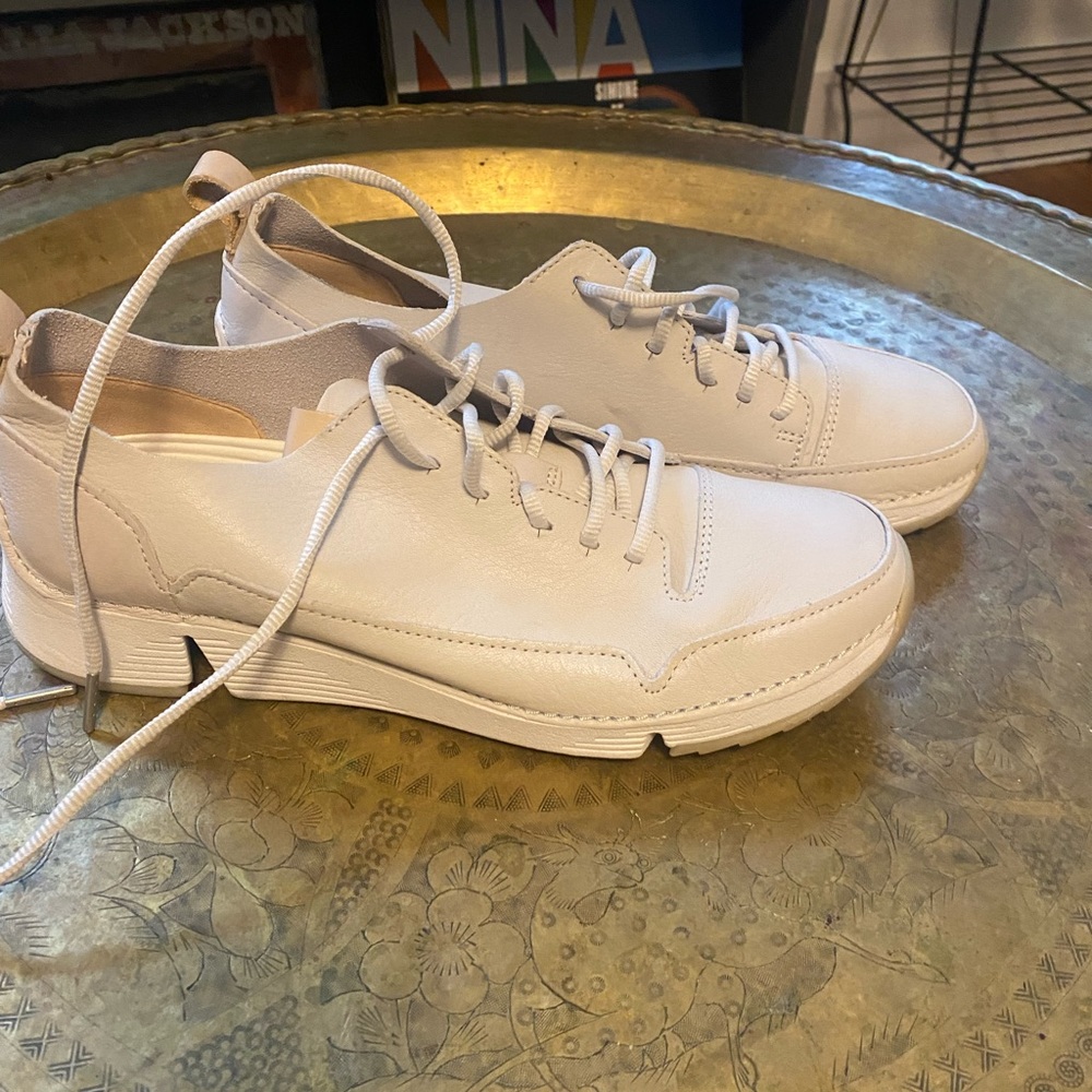 Clarks Tri Spark White Shoes